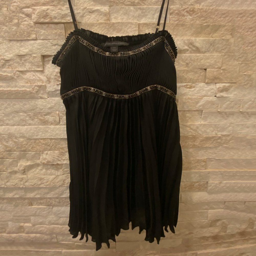 EXPRESS DESIGN STUDIO - Ruffled Silk Top - Size: XS - Picture 4 of 6